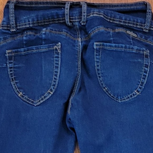 MONKEY RIDE JEANS DARKE BLUE - 3 BUTTON JEANS - JUNIORS SIZE 5 - Picture 7 of 11